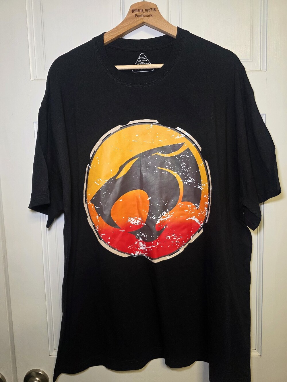 Thundercats 80's Cartoon Short Sleeve 100% Cotton Graphic Tee- Men's Size XXL